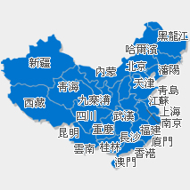 超值自由行 中國大陸簡易地圖